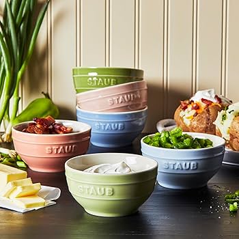 STAUB CERAMIC BOWL 17cm 14cm 4個セット Amazon.com | Staub Ceramic 6-pc 4.75-inch Small Universal